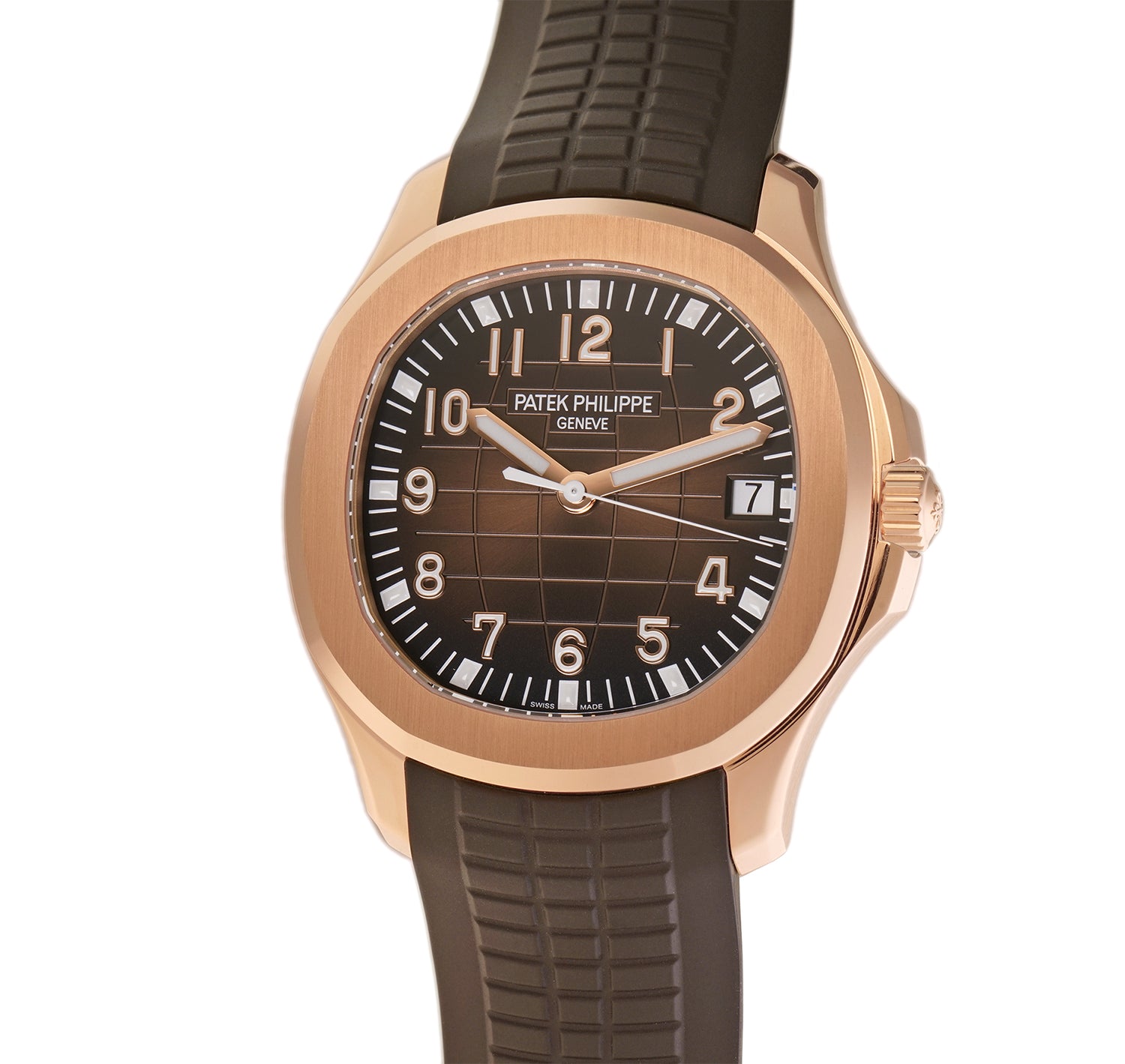 Patek Philippe Aquanaut Brown Dial 18k Rose Gold Brown Rubber Automatic  Men's Watch 5167R-001 - Watches, Aquanaut - Jomashop