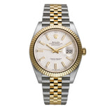 41mm Steel & Yellow Gold White Index Dial Jubilee Bracelet
