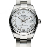 31mm Steel White Roman Dial Oyster Bracelet