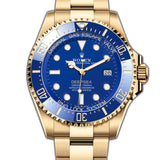 44mm 18k Yellow Gold Blue Dial