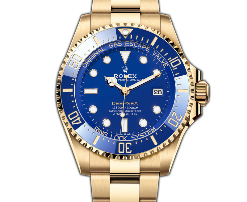 44mm 18k Yellow Gold Blue Dial