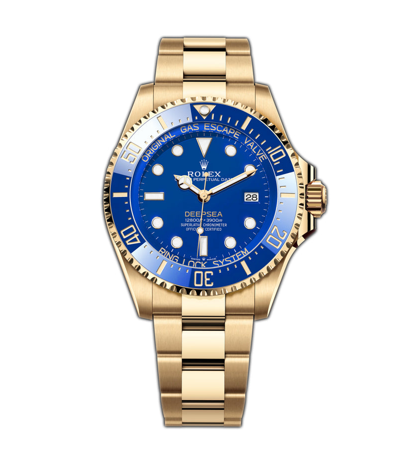 44mm 18k Yellow Gold Blue Dial