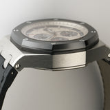 44mm Chrono Steel Ceramic Bezel Panda Unpolished