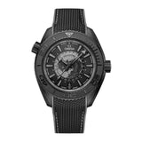 46mm Planet Ocean 600M Co-Axial Master Chronometer Worldtimer GMT Black Dial