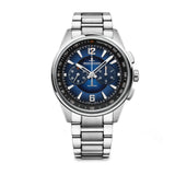 42mm Stainless Steel Blue Dial Chrono