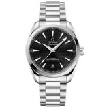 38mm Aqua Terra Steel Texture Black Dial On Bracelet