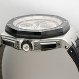 44mm Chrono Steel Ceramic Bezel Panda Unpolished