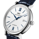 40mm Stainless Steel Silver Dial On Blue Strap