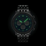 46mm B01 Chronograph Blue Dial Stainless Steel Bracelet