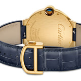 40mm 18k Yellow Gold Blue Dial Blue Strap Automatic