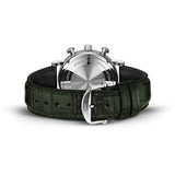 39mm Stainless Steel Chronograph Green Dial On Green Strap
