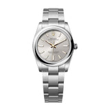 34mm No-Date Silver Index Dial