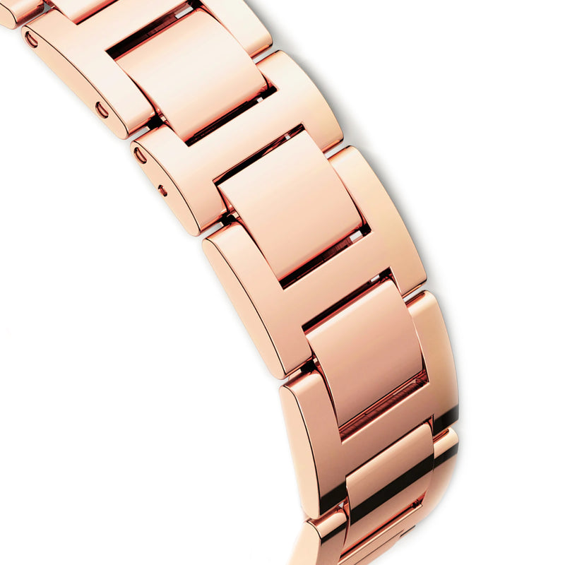 40mm Silver Guilloche Dial 18k Rose Gold Bracelet