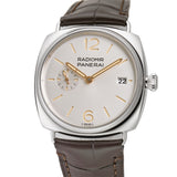 40mm Quaranta Steel White Sun-Brushed Dial