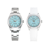 31mm No-Date Tiffany Blue Dial With RubberB