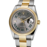 36mm Steel & Yellow Gold Wimbledon Dial Fluted Bezel Oyster Bracelet