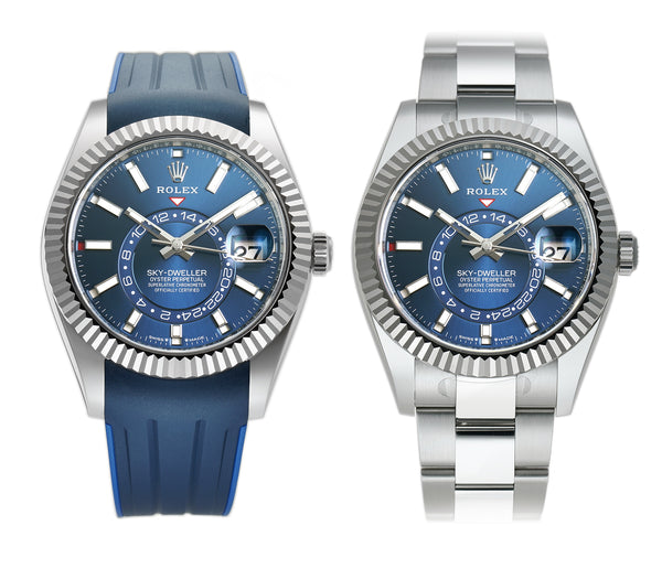 moe　スカイブルーS Rolex Sky-Dweller 42mm Stainless Steel Blue Dial Oyster