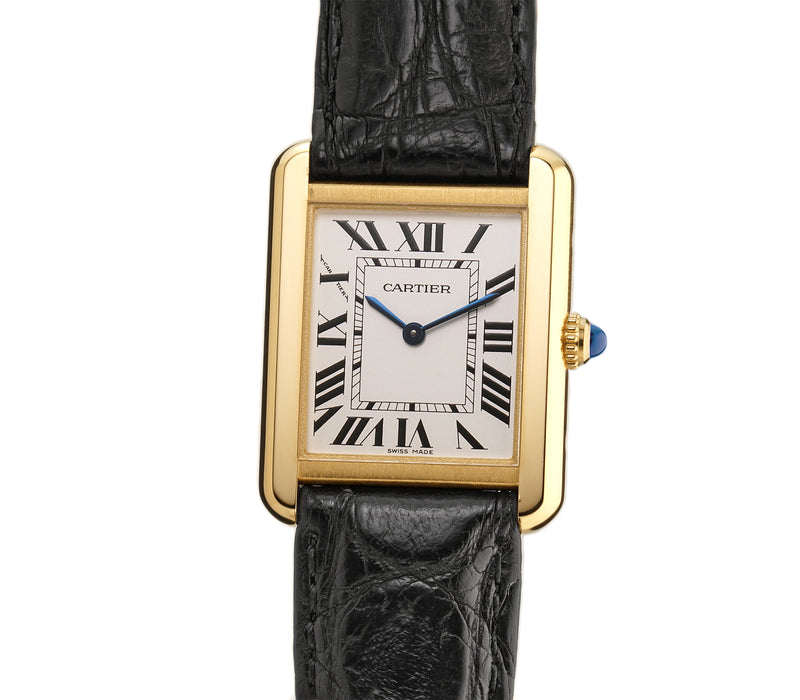 Cartier Tank Solo 24mm 18k Yellow Gold Quartz W5200002 Element iN Time NYC