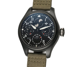 48mm Big Pilot Perpetual Calendar Top Gun Black Dial