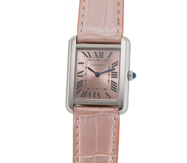 24mm Tank Solo Ladies Steel Pink Dial and Strap 2015