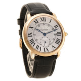 40mm Ronde Louis 18k Rose Gold Silver Dial Automatic Box and Papers 2019