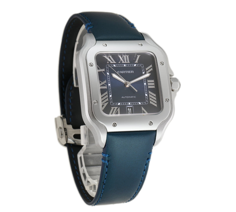 40mm Large Model Steel Blue Dial Automatic