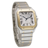 40mm Large Model Steel and Yellow Gold Silver Dial Automatic