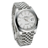 41mm Steel White Index Dial Jubilee Bracelet