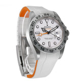 42mm White Dial Orange Hand Caliber 3285 White RubberB Included