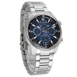 42mm Stainless Steel Perpetual Calendar Blue Dial