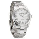 Steel 41mm White Roman Dial Oyster Bracelet