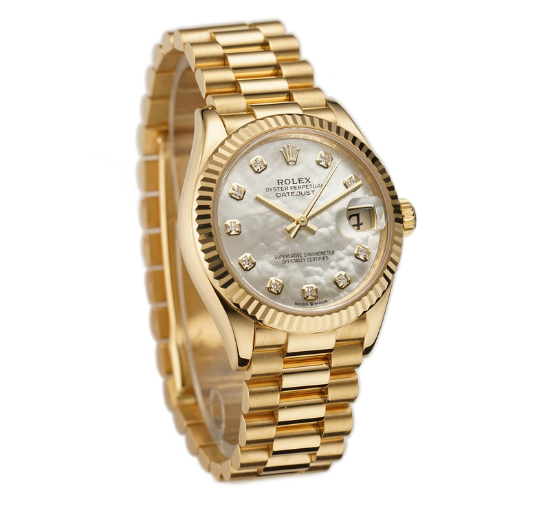 31mm President 18k YG MOP Mother of Pearl Diamond Dial 2024