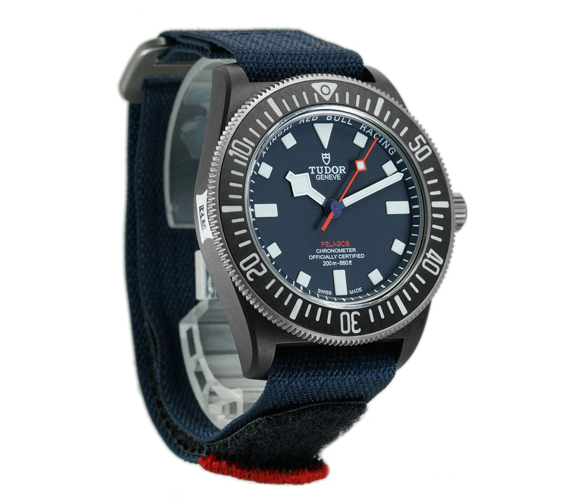 FXD 42mm Black Carbon Blue Dial Alinghi Red Bull Racing