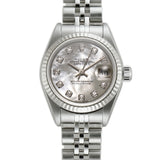 26mm Steel Factory MOP Diamond Dial 18k Fluted Bezel P Serial 2002