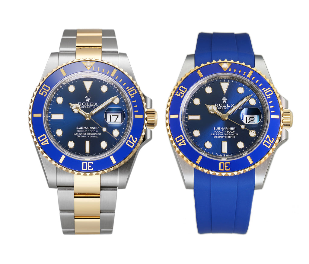 Rolex submariner best sale blue strap