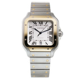 40mm Large Model Steel and Yellow Gold Silver Dial Automatic