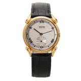 34mm Vintage 18k Rose Gold Mechanical Dress Watch