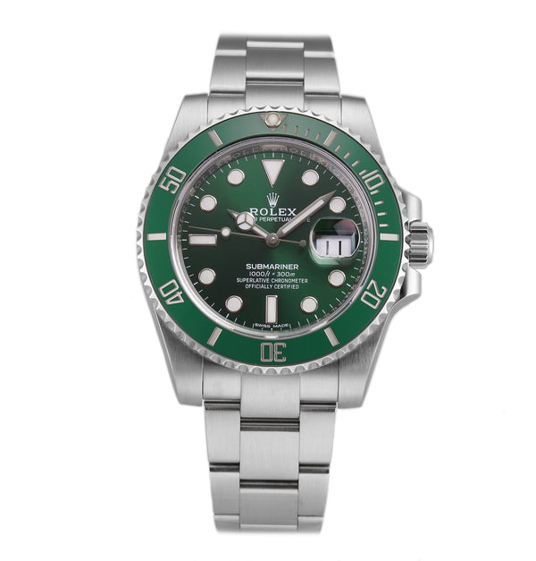 40mm Hulk Steel Green Dial Ceramic Bezel Full Set 2018