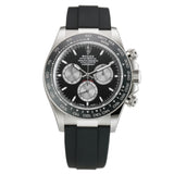40mm 18k White Gold Ceramic Bezel Black Dial Oysterflex Caliber 4131