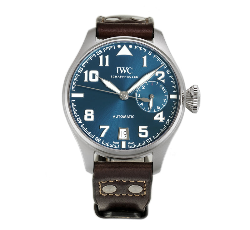 IWC Big Pilot 7 Day Le Petit Prince Edition Blue Dial IW500908 Element iN Time NYC