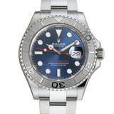 40mm Steel Blue Dial Platinum Bezel