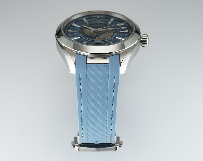 43mm Aqua Terra Worldtimer Summer Blue 2023