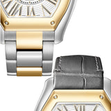 39mm Large Steel & 18k Yellow Gold White Dial