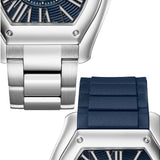 39mm Large Stainless Steel Blue PVD Dial