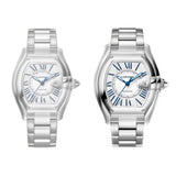 35mm Medium Stainless Steel White Dial