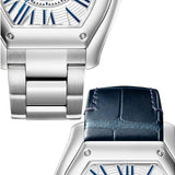 39mm Large Stainless Steel White Dial