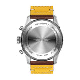 42mm Mosquito Black Dial Brown leather Strap