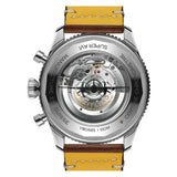 46mm Mosquito B04 Black Dial GMT Brown leather Strap