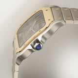 40mm Large Steel & 18k Yellow Gold Anthracite Grey Dial