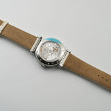 40mm Steel Diamond Bezel White Dial Auto
